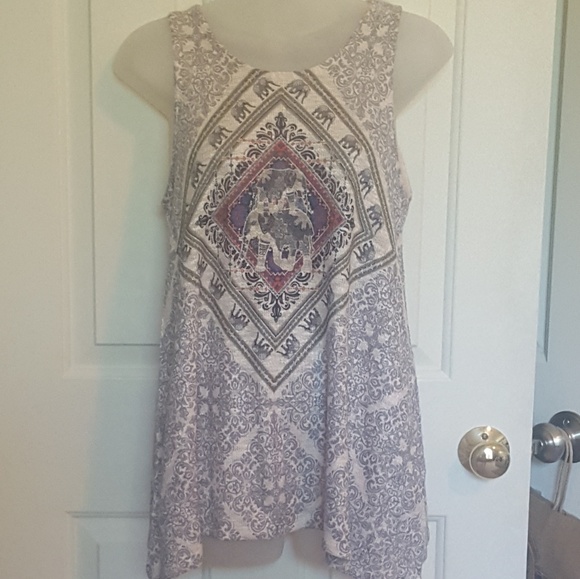 *SOLD* Ginger G Elephant Tank bohemian - Picture 2 of 5